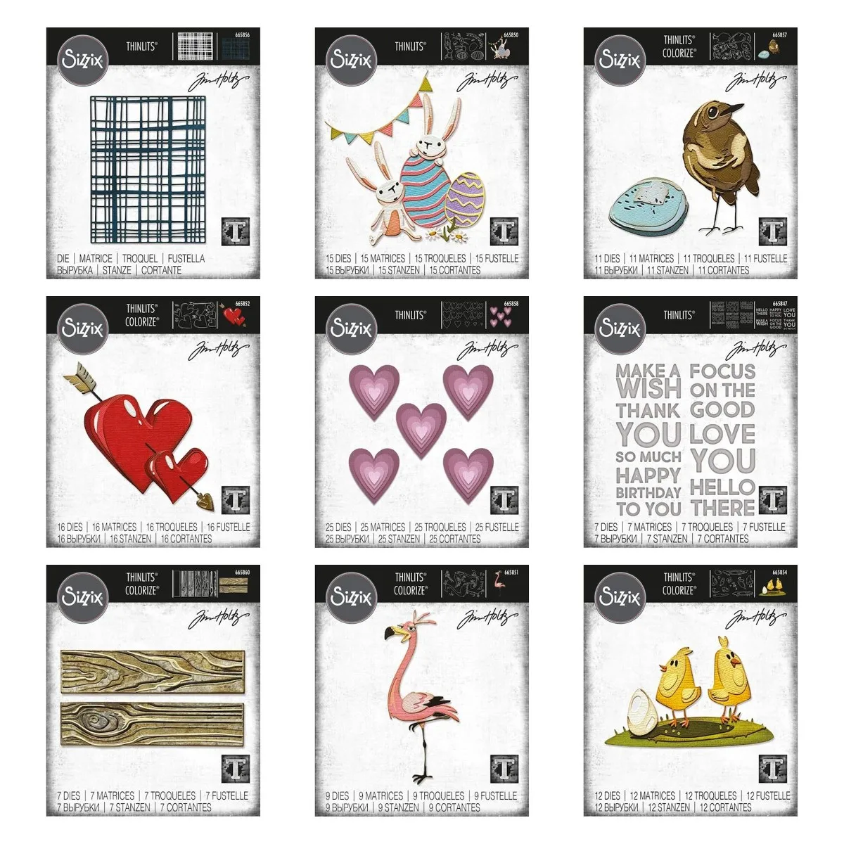 

Valuntines Hearts Bold Text Woodgrain Gladys Colorize Truck Tiles Chicks Plaid Bunny Bird Egg Cutting Dies Diy Card Decor Molds