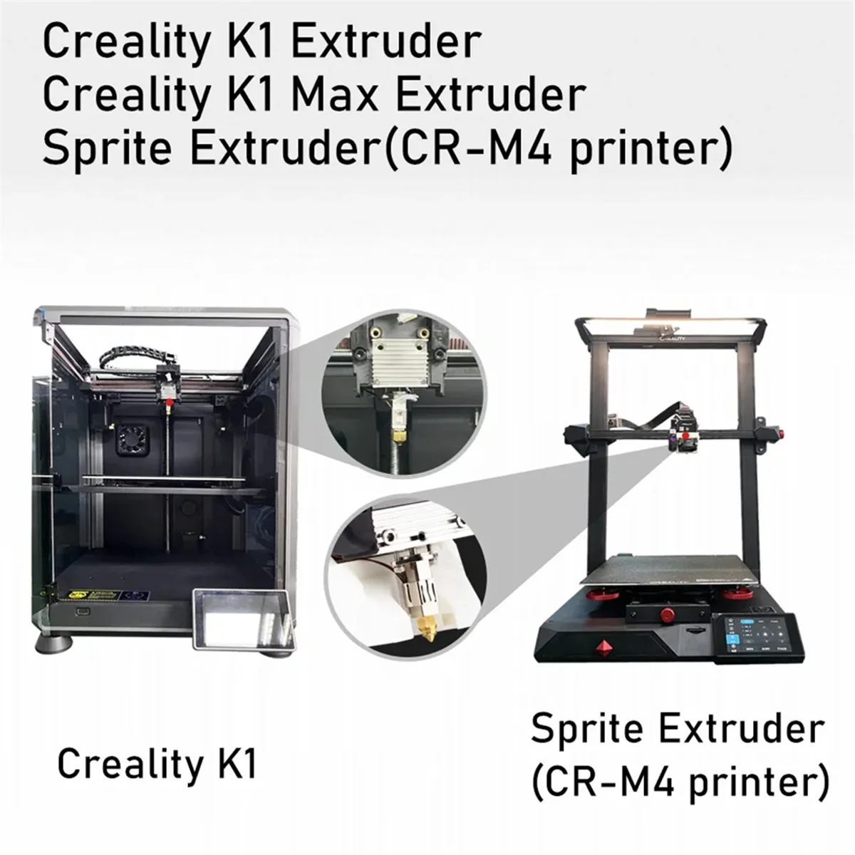 HCB-OT Hotend обновленный комплект K1 HOTEND для экструдера Creality 3D Printer Max CR-M4 Printer(A)