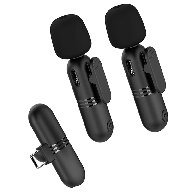 

Беспроводной петличный микрофон Type-C Mini Plug-Play для прямой трансляции видео записи Vlog для Youtube Facebook Live Vlog