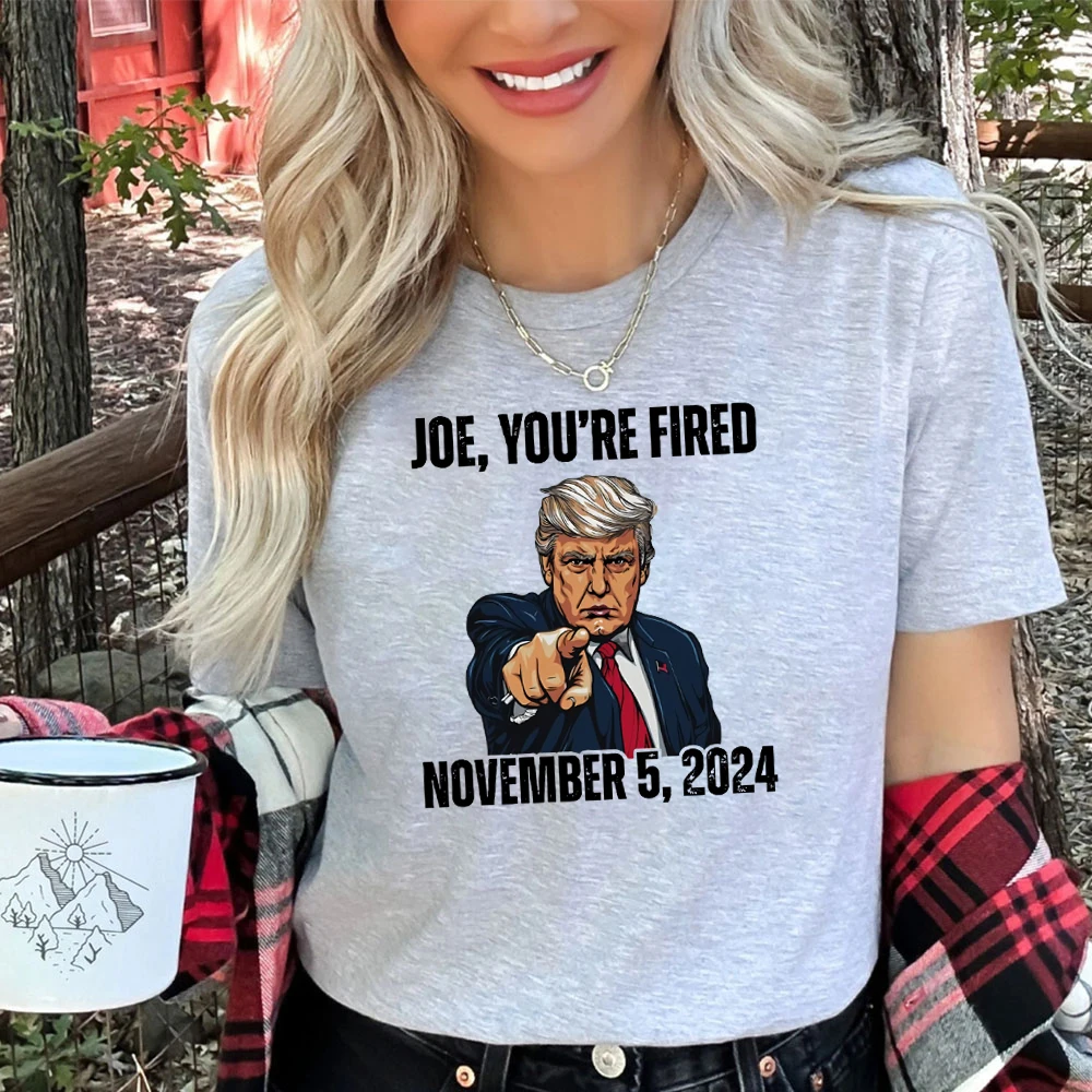 Футболка с изображением Джо вас уводили ноябрь 2024 г. женская футболка Дональда