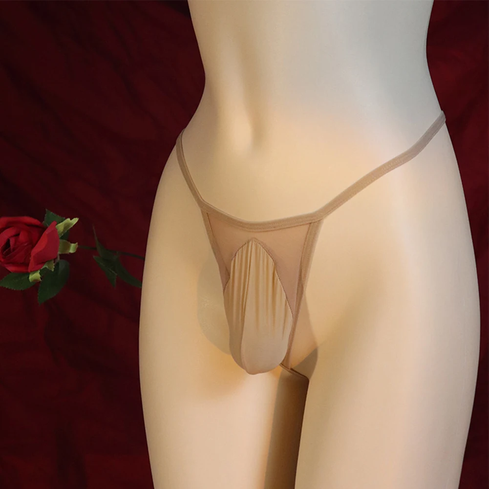 Мужское нижнее белье мягкая сумка однотонные стринги бикини дышащие трусы