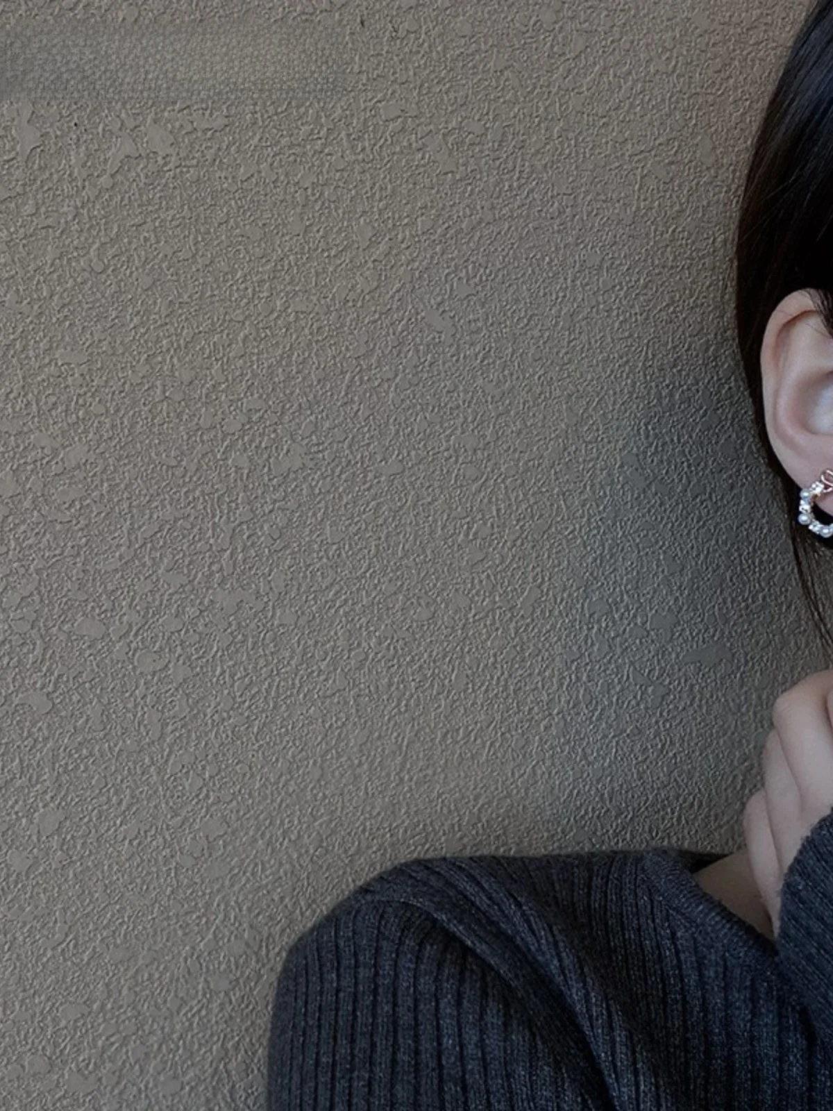 Бессмертный круг с бантом высококачественные жемчужные темпераментные серьги