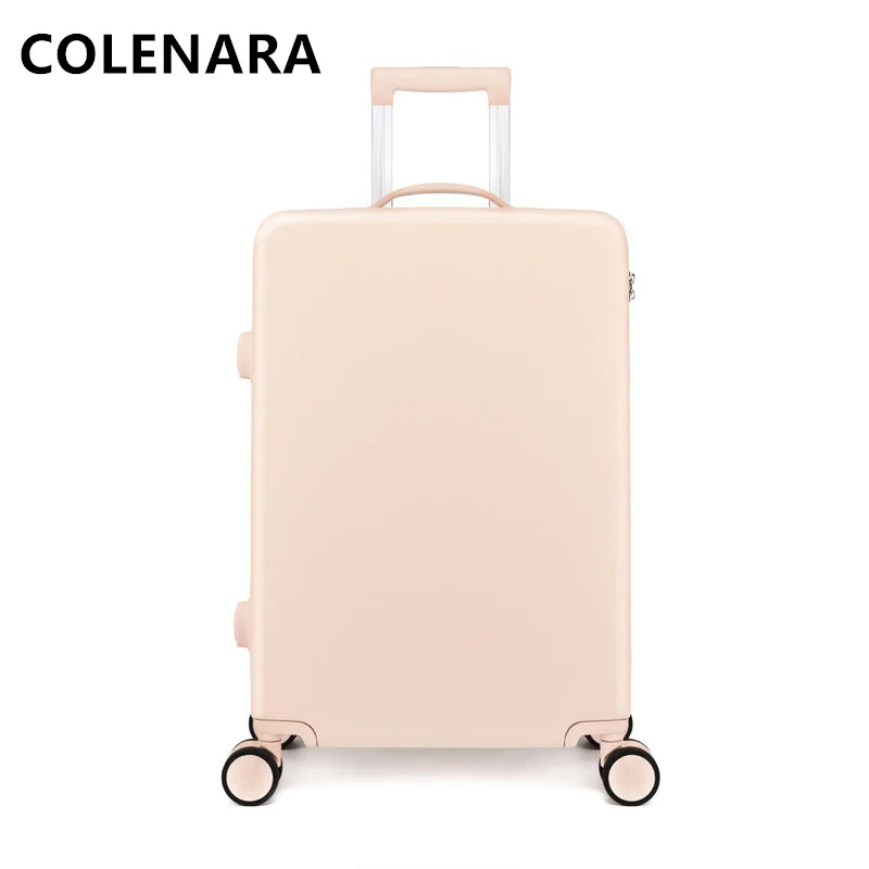 COLENARA 20/22/24/26/28Inch Suitcase New Men's Lightweight Trolley Bags Girls Boarding Cases with Wheels Rolling Luggage