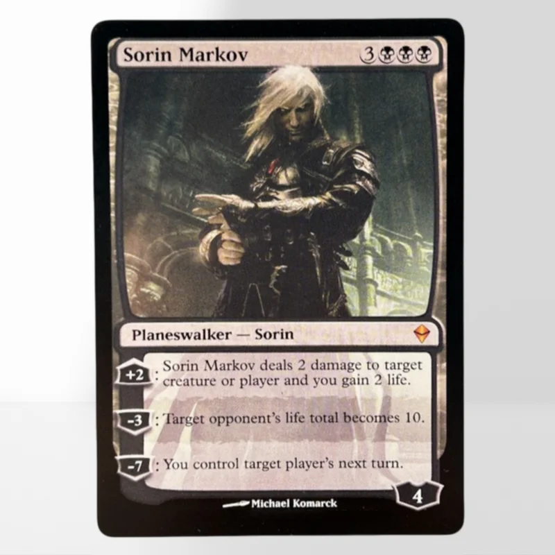 Фото REGULAR 18-1-S-T TCG магическая прокси-карта Silence Sliver Legion Snuff Out Spell Snare Stifle Static Orb German Black Core Cardstock №5