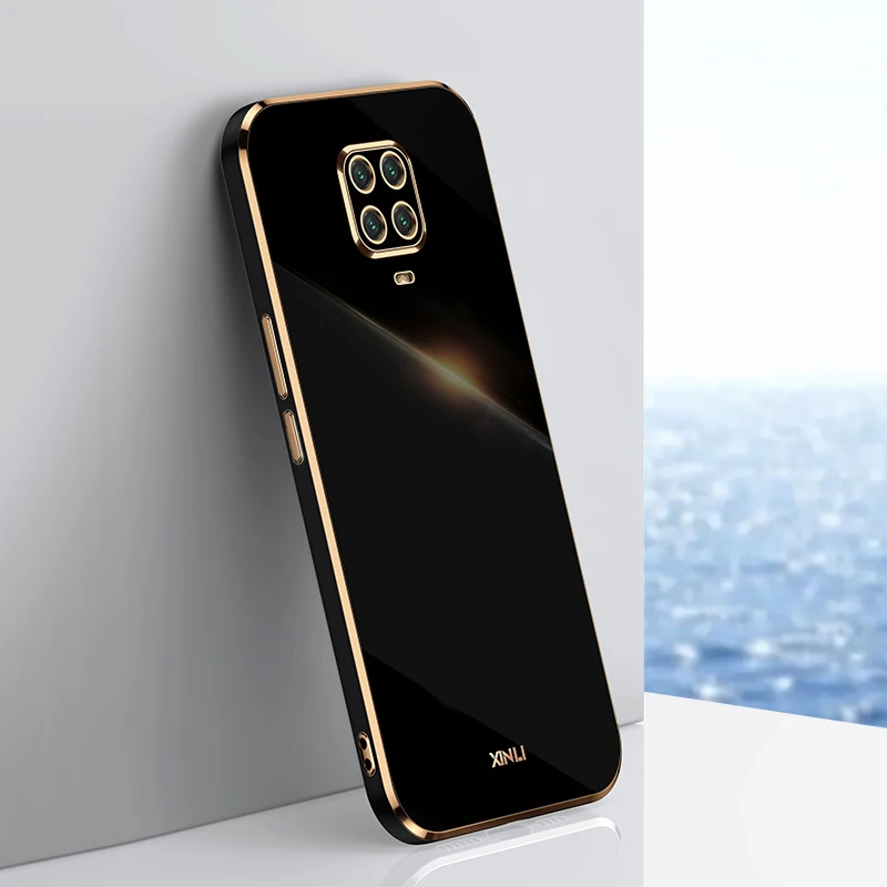 plating silicone case for xiaomi redmi note 9 pro max 10 10s 9pro 9s note9 poco x3 pro nfc phone soft frame shell full covers on free global shipping