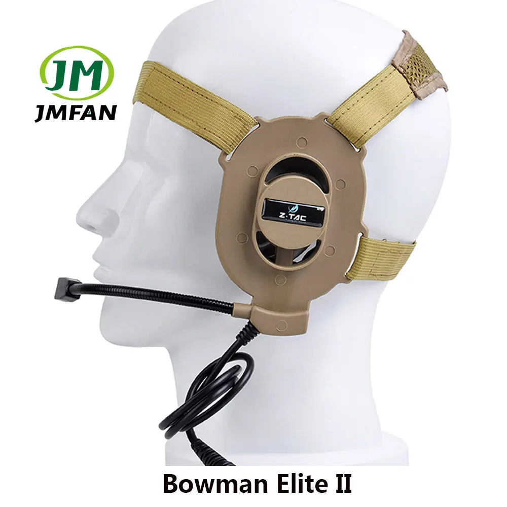 

Элемент Z-TAC Bowman Elite II, тактическая односторонняя Проводная гарнитура с микрофоном для связи, односторонняя гарнитура
