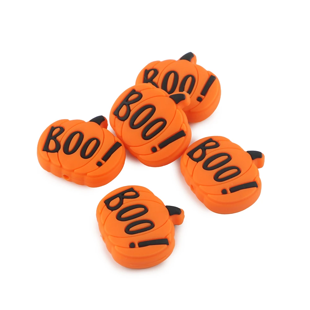 5/10Pcs Silicone Beads Halloween Focus Beads For Jewelry Making DIY Pacifier Chain Pen Bracelet Jewelry Handmade Accessories