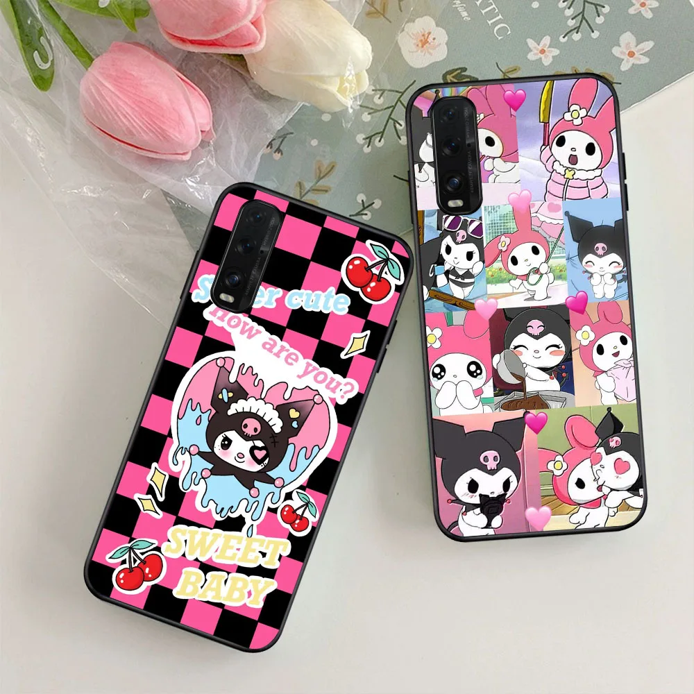 UK-72 My melody and Kuromi Soft чехол для VIVO Y3 Y3S Y15 Y17 Y19 Y5S Y20 Y81I V15 V20 V20i SE Y70 Y11 Y12 Pro