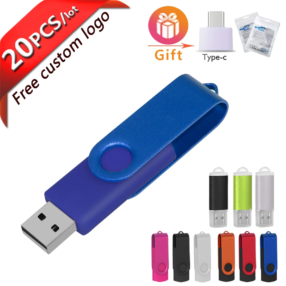 

Free Custom 20Pcs/lot USB Flash Drive Pen Drive 1GB 2GB 4GB 8GB 16GB Pendrive Memory Stick 32GB 64GB cle USB Stick Fast delivery