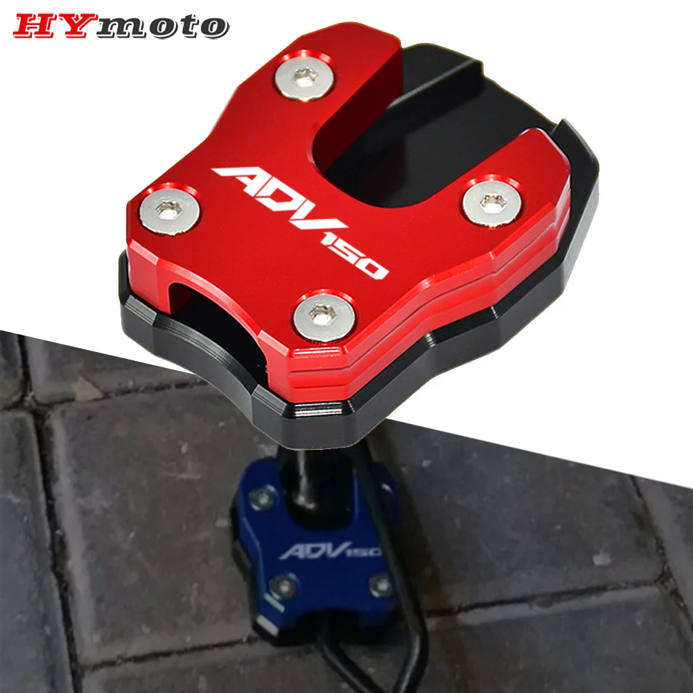 

For HONDA ADV150 ADV 150 2018- 2021 Motorcycle CNC Aluminum Kickstand Foot Side Extension Pad Support Plate Enlarge Stand