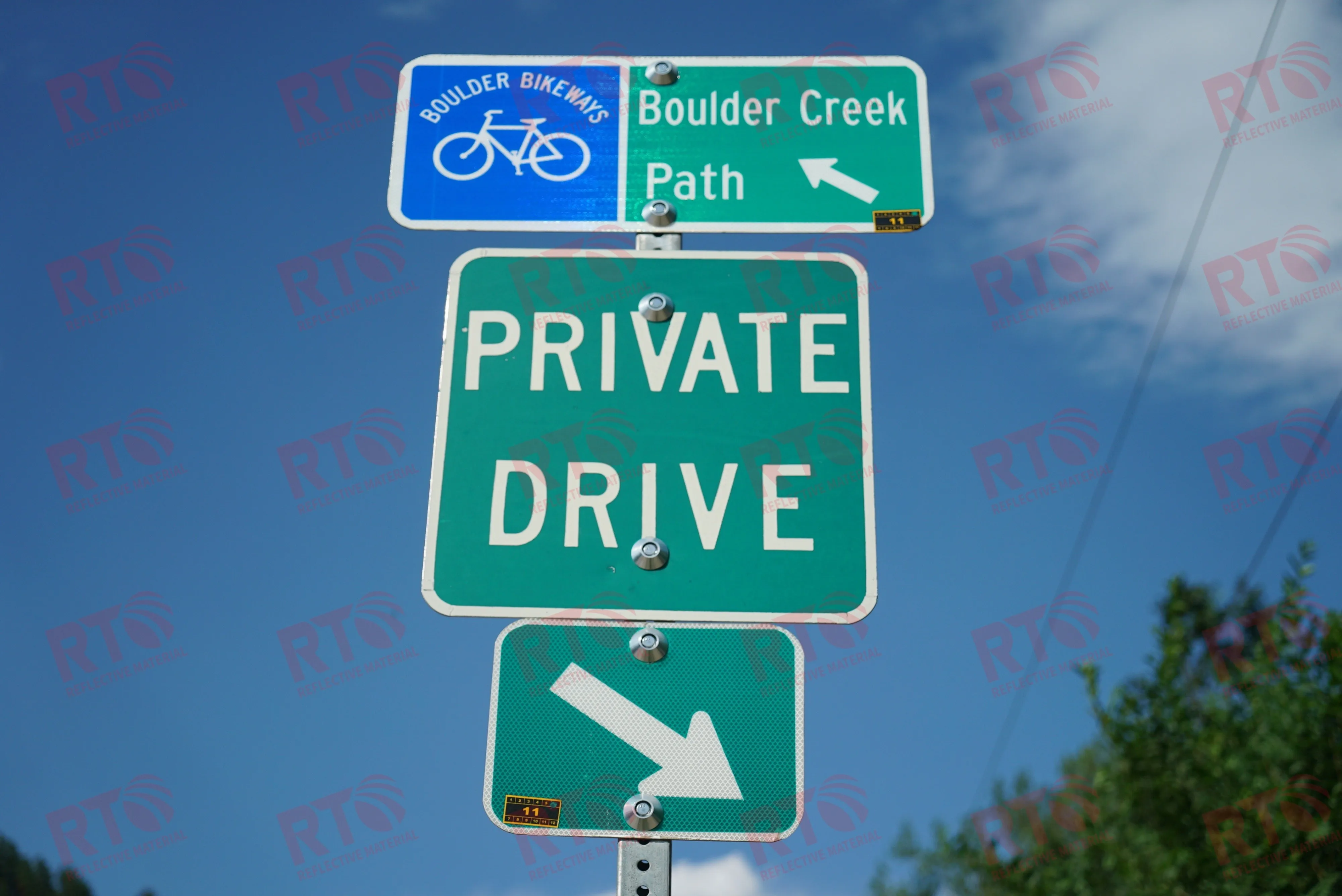 Фото Высокоинтенсивная призматическая отражающая пленка из ПММА, отрывающаяся, для УФ-печати, самоклеящаяся, светоотражающая виниловая пленка в рулонах для дорожных знаков №5