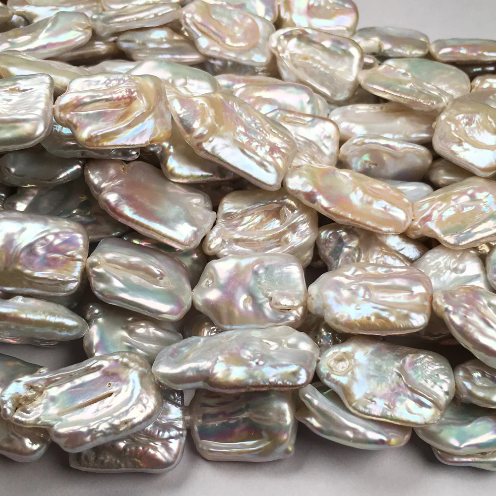 Natural Freshwater Pearl Beads Square shape Isolated Loose Beaded for Jewelry Making DIY Fashion Bracelet Necklace Accessories