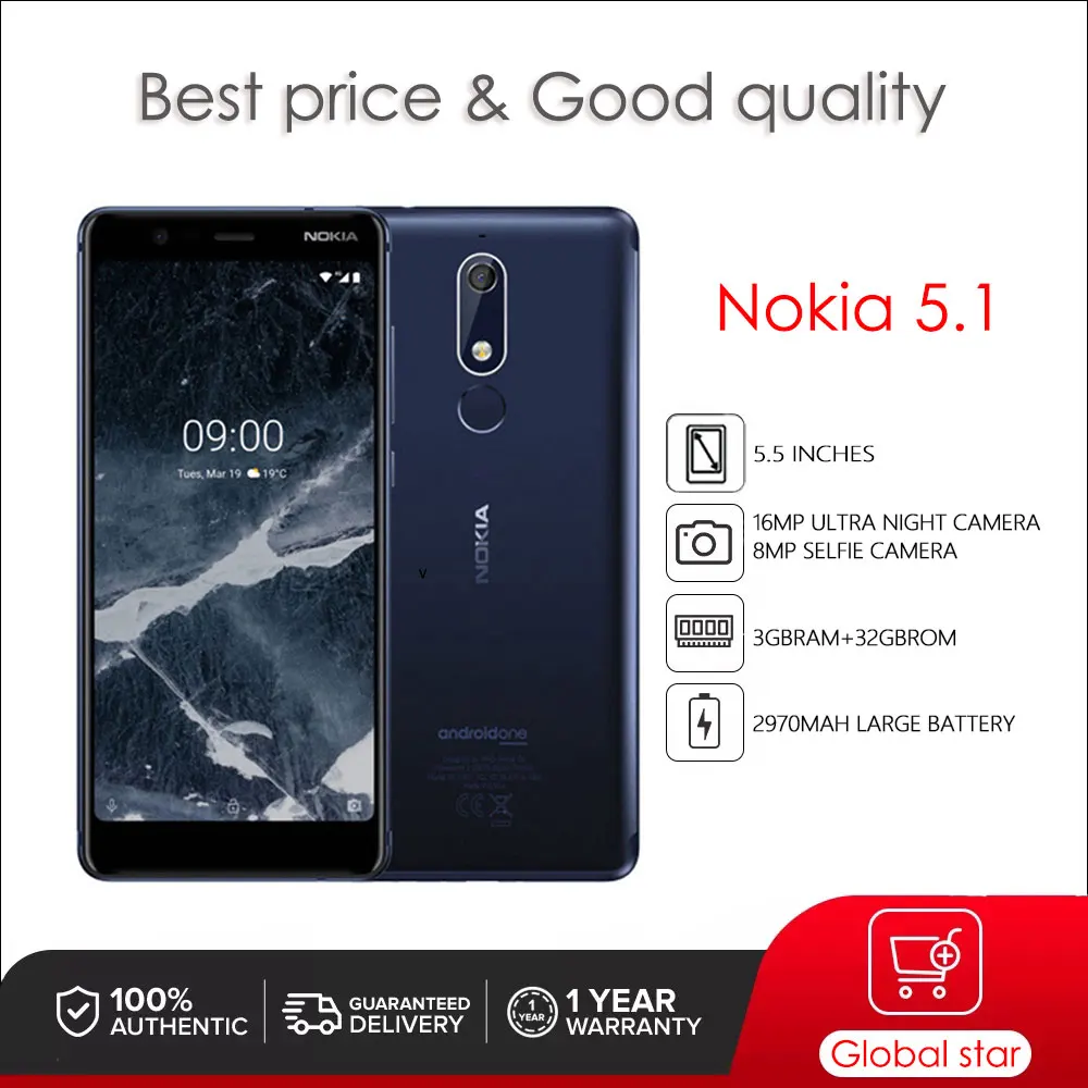 Nokia 5.5 Dual SIM Original Mobile Phone 5.5