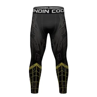 3d printed pant men compression tights mid waist black strip design costume sweatpants quick dry sports skinny leggings trousers