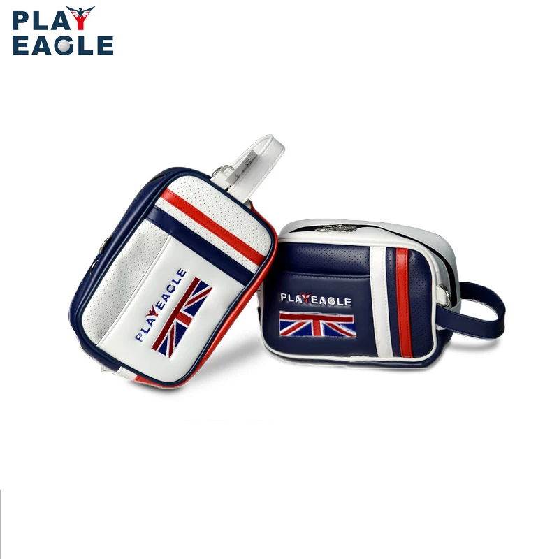 PLAYEAGLE 2023 Unisex Golf Pouch Bag Handbag PU Matreial Larger Capacity Mini  With Zipper For Men Women
