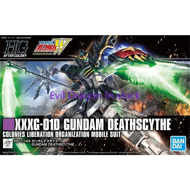 Bandai Gundam Model Kit Аниме Фигурка HG 1/144 XXXG-01D Deathscythe Gunpla Модель робота Игрушки для детей