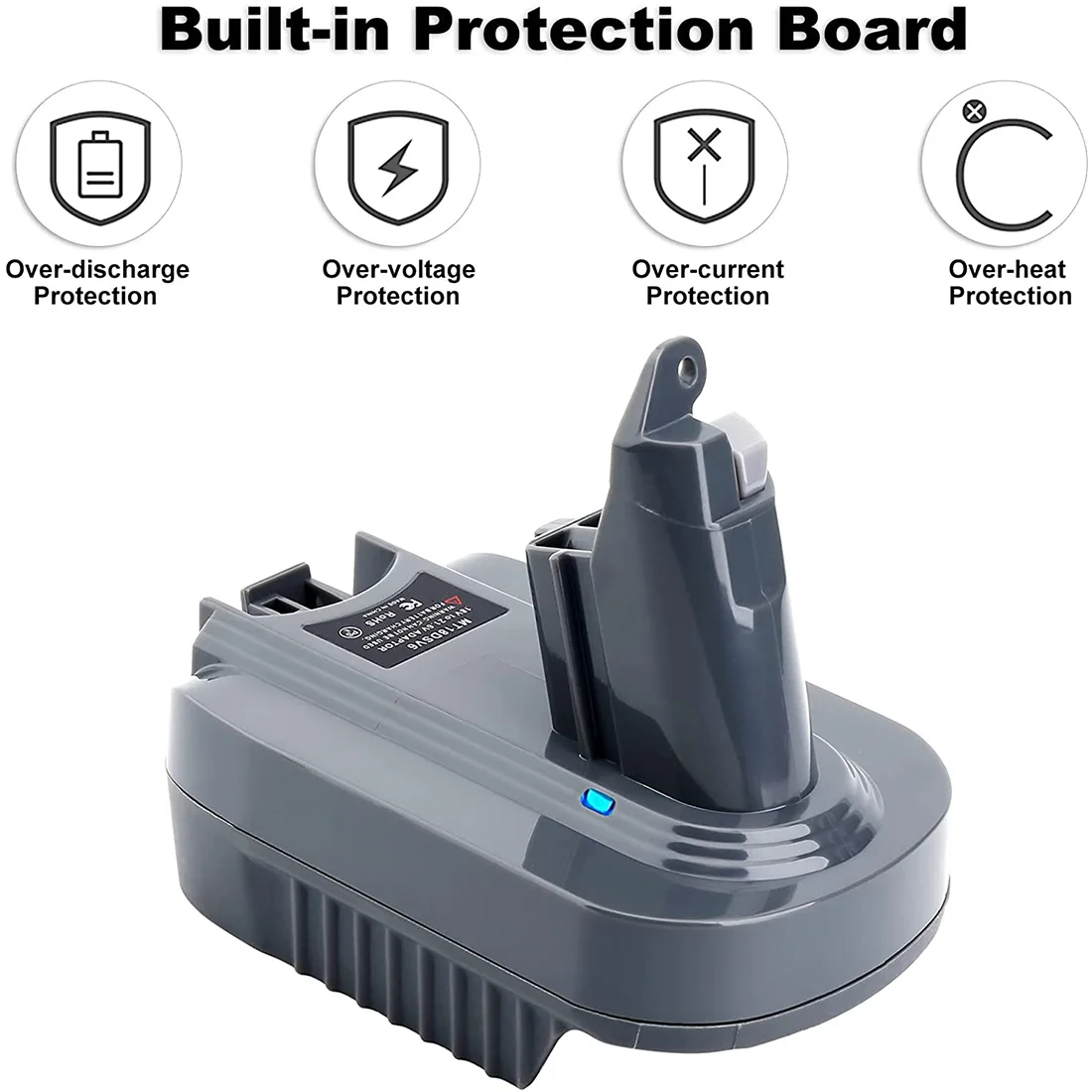 

Адаптер V6 для Makita, преобразователь литиевой батареи 18 в для Dyson V6 SV04 SV03 DC59 DC58 DC62