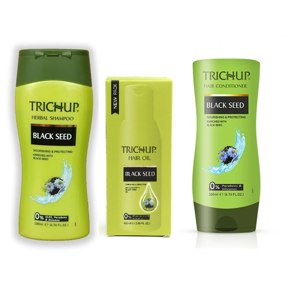 Trichup Набор против выпадения волос с семенами черного тмина (Шампунь кондиционер и