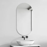 oval shower bath mirror cabinet wall mounted magnifying self haircut shaving bath mirror nordic specchio trucco mirrors