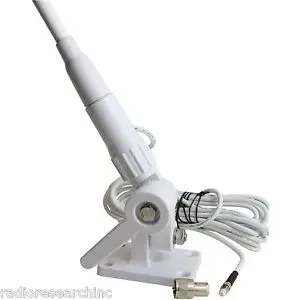 VHF156M marine fiberglass antenna 156-163M boat frp whip antenna AIS 162M Nylon mount 5meter cable