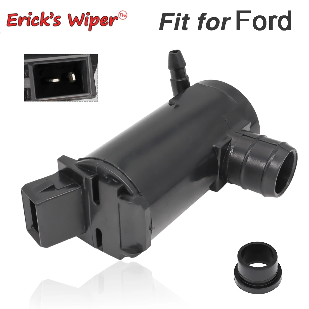 Erick's Wiper Front Windscreen Windshield Washer Moter Spray Jet Pump Single Outlet For Ford Mondeo Fiesta Focus Transit Connect