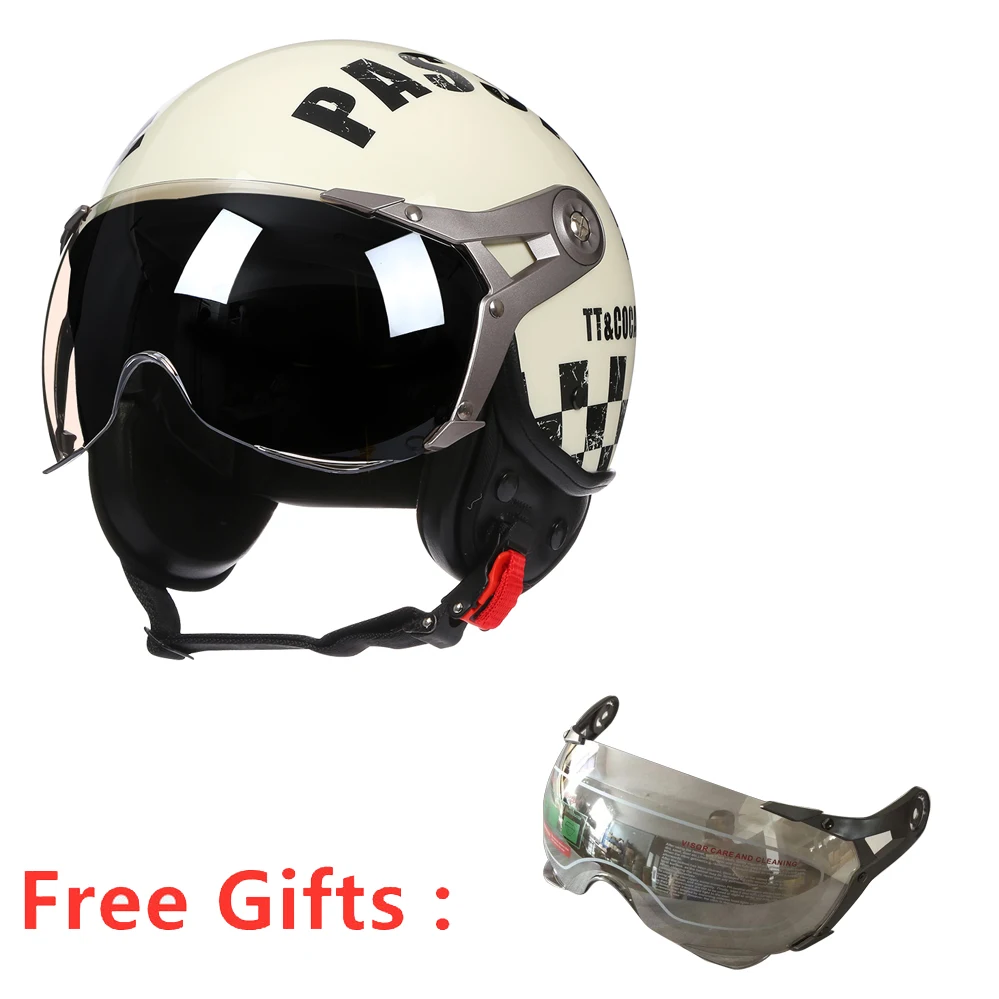 TT&ampCOCASCOS 3/4 Мотоциклетный шлем с открытым лицом Cascos Para Moto Capacetes Открытые защитные