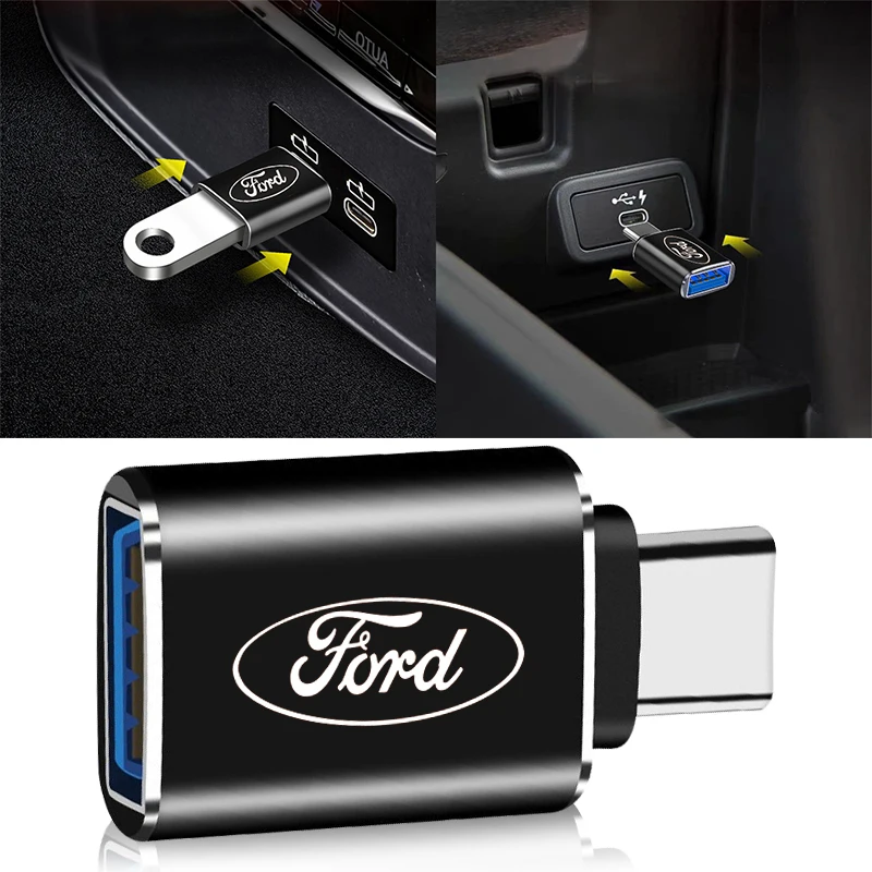 

Car USB Adapter USB to Type C Adapter for Ford Focus Mondeo MK1 MK2 MK4 MK3 2006 Fiesta Line Kugo Transit Escape Fusion Explorer