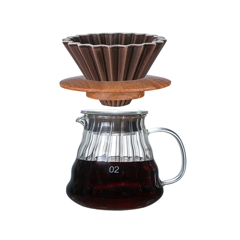 

Ceramics V60 Filter Cup Minoyaki Coffee Dripper Reusable Basket Coffee Filters for 1-4cups Origami Genuine Filter