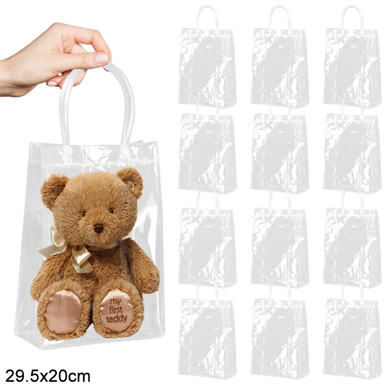 

Прозрачные подарочные пакеты ПВХ, 10/20 шт