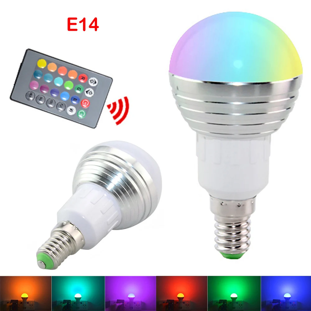 

16 Color Changing Magic Light E27 3W AC85-265v 5050SMD RGB Lamp Spotlight LED Lamp Bulb + Wireless Remote Control Home Decor