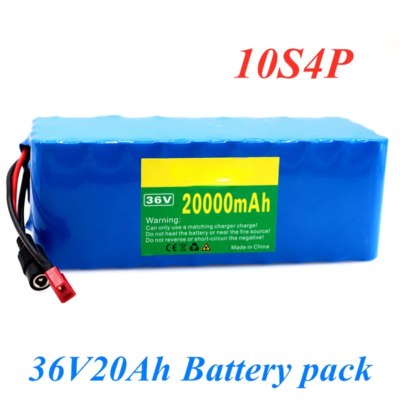 

Original 36V 10S4P 20Ah 500W high power capacity 42V 18650 lithium battery pack 20000mAh electric bicycle bicycle scooter BMS