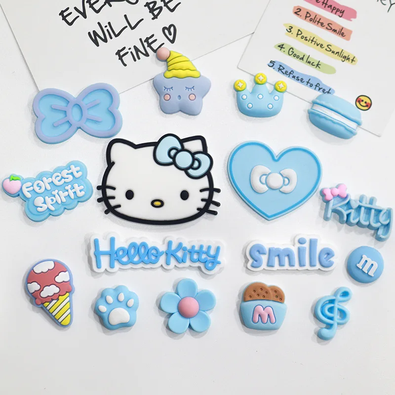 Синяя обувь Hello Kitty подвески аксессуары для обуви KT Cat рождественские подарки