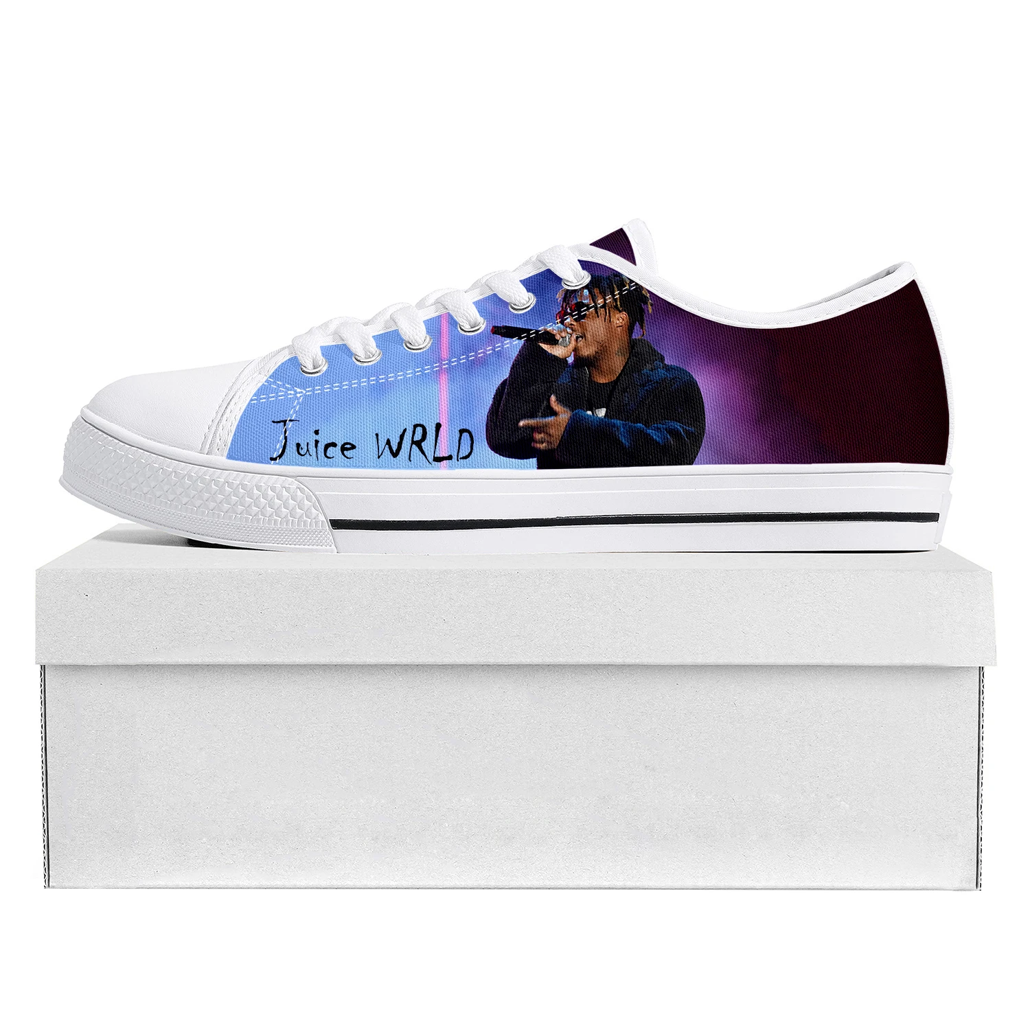 

Wrld 999 Hip Hop Rapper Juice Low Top High Quality Sneakers Mens Womens Teenager Canvas Sneaker Couple Shoes Custom Shoe White