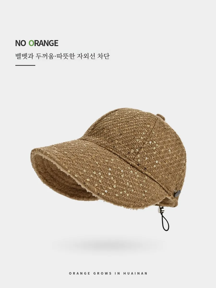 Новинка 2024 детская зимняя шапка с полями из овечьей шерсти изящная широкими