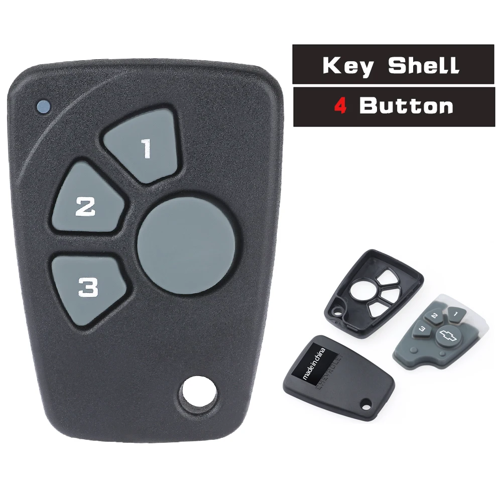 KEYDIY для Chevrolet Cruze Spark Onix Silverado, Volt Camaro Aveo Sonic ASK 433 МГц, 4 кнопки, Брелок дистанционного управления без ключа