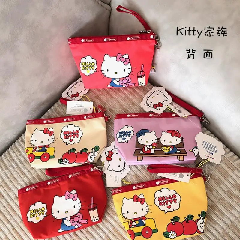 Kawaii kittys аниме мультфильм LeSportsac водонепроницаемый кошелек клатч косметичка Сумка