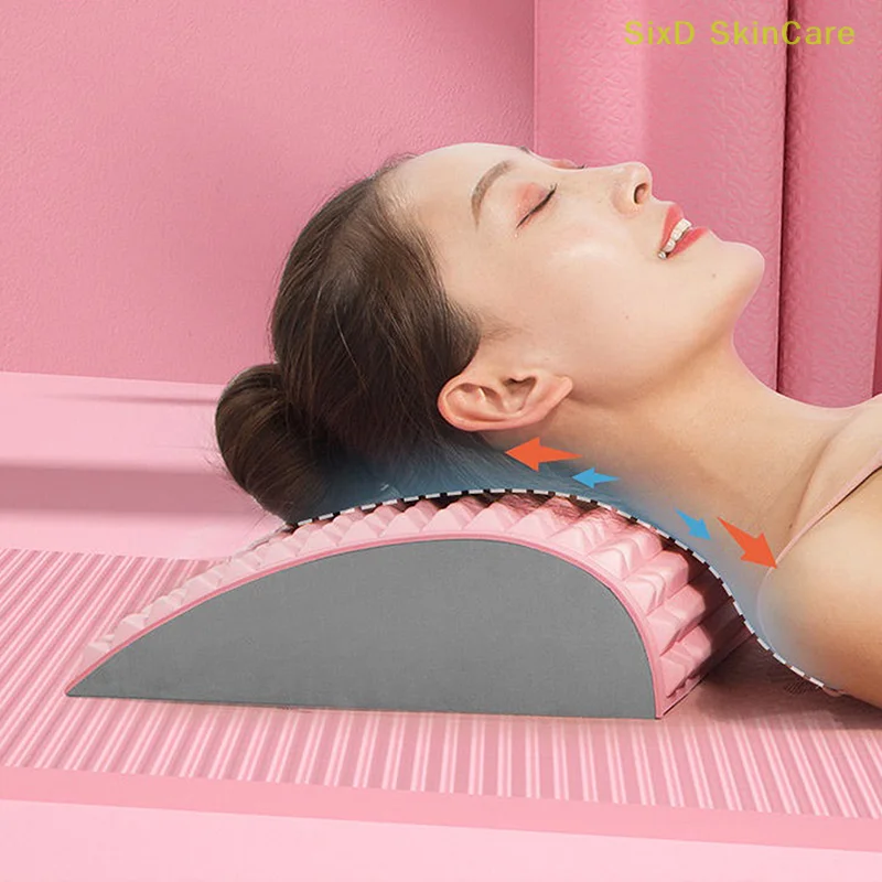 Neck & Back Stretcher Cracker For Lower Pain Relief Refresh Waist Relaxation Yoga