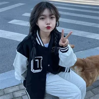 anime clothes fashion tops vintage hoodie cute sweatshirt female harajuku streetwear zipped jacket women black jackets pullover