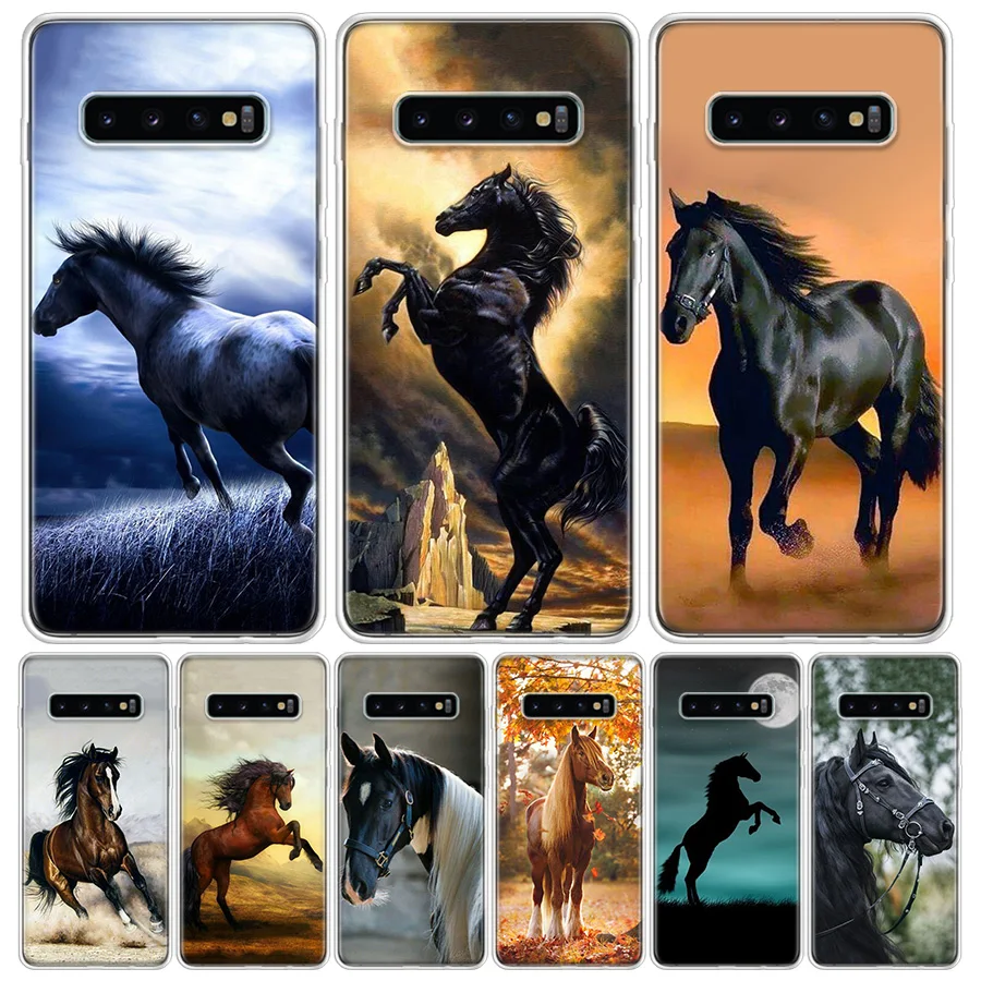 

Horse Series Cover Phone Case For Samsung Galaxy S20 FE S21 Ultra S10 Plus S10E S9 S8 S7 S6 Edge J4 J6 + J8 Fundas Capa