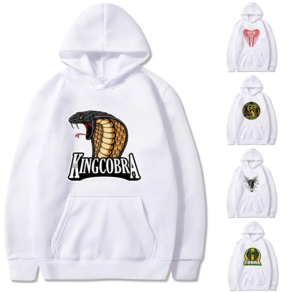 

Couples Hoodies Sweatshirts Fashion Cobra Print Hooded Sweatshirts Men Woman Hip Hop Pullovers Trend Streetwear Long Sleeve Tops