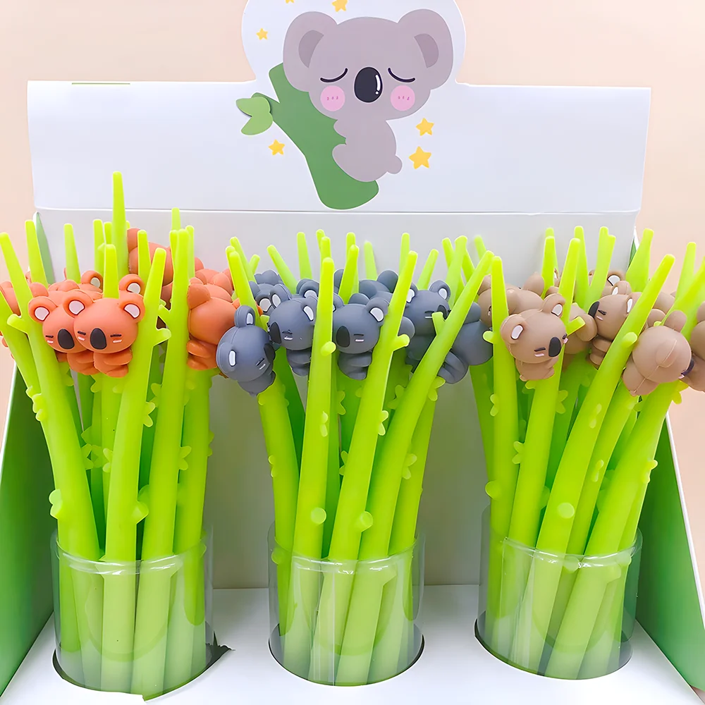 Креативные гелевые чернильные ручки Kawaii Koala милые нарядные с животными для