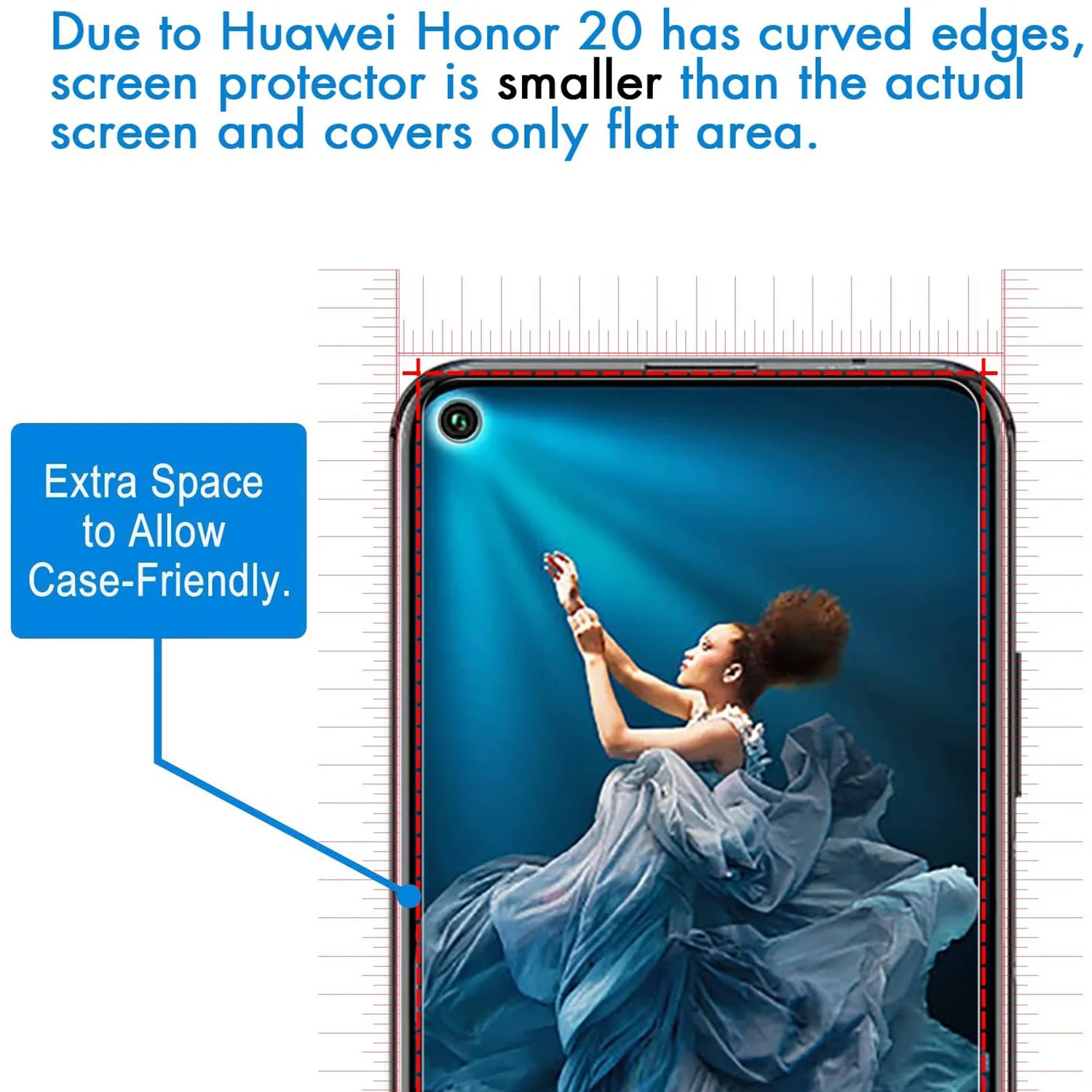 2/4Pcs Screen Protector Glass For Honor 20 20Pro 20e Lite Tempered Glass Film