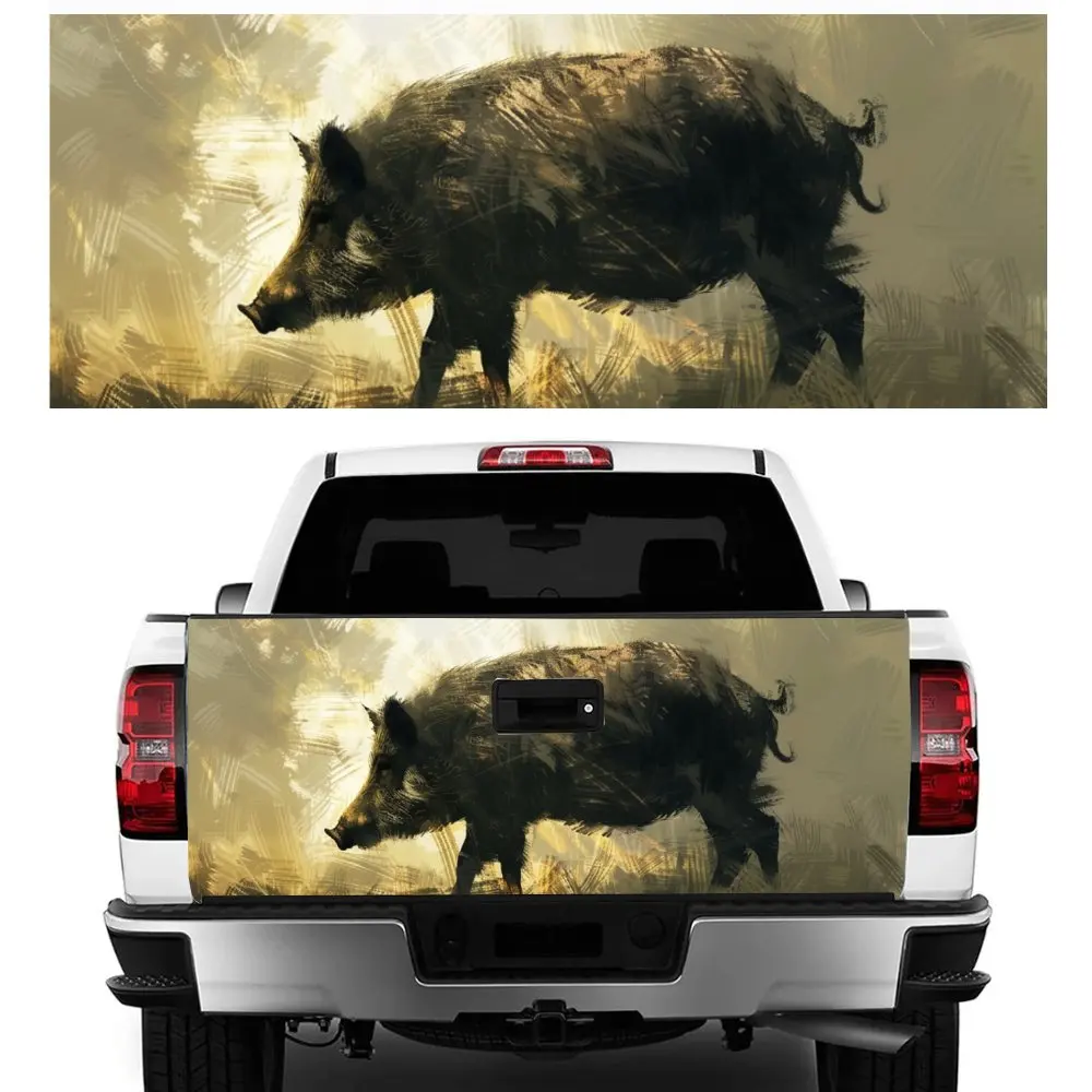 Одинокое животное лес дикий кабан принт хвост автомобиля багажник защита