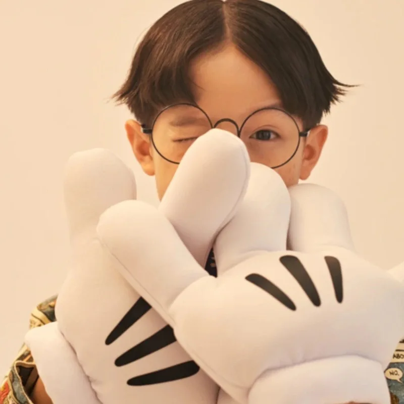 Новые плюшевые перчатки с Микки Маусом Диснея большая лапа забавные белые для