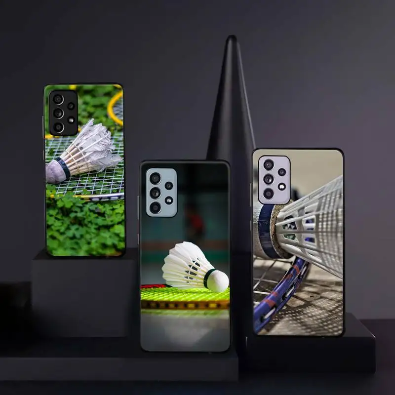 

Badminton ball games Phone Case For Samsung galaxy A S note 10 12 20 32 40 50 51 52 70 71 72 21 fe s ultra plus