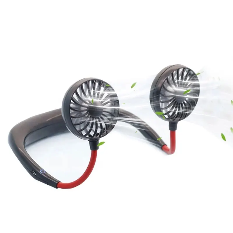 

Outdoor Electric Sports Fan Wearable Hands free Fan Portable Hanging Neck Fan