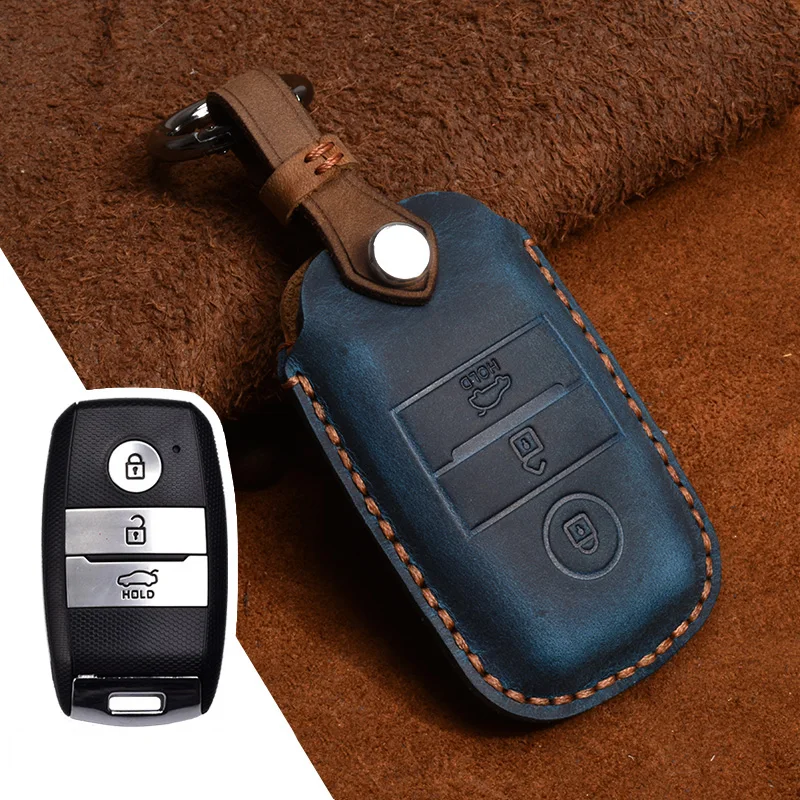 

Leather Car Remote Key Case Cover for KIA Rio Rio5 Sportage Ceed Cerato K3 KX3 K4 K5 Optima Cerato Cerato Sorento Picanto