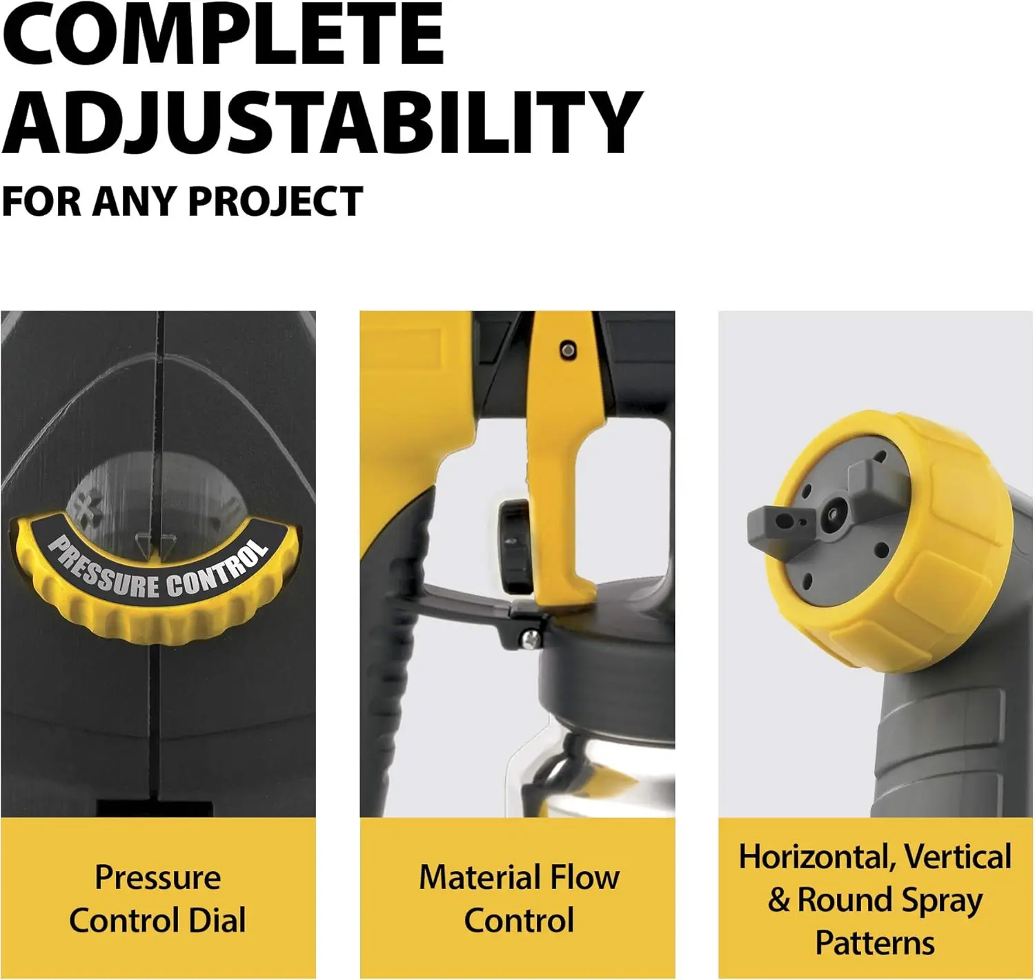 Фото Для распылителя Spraytech 0518080 Control Spray Max, проводного HVLP-распылителя для краски, 120 В переменного тока, 5 А, 510 Вт, 80 куб. футов в минуту, 2,7 фунта на квадратный дюйм, 19 дюймов в длину, 12 дюймов в высоту, многоцветный. №3