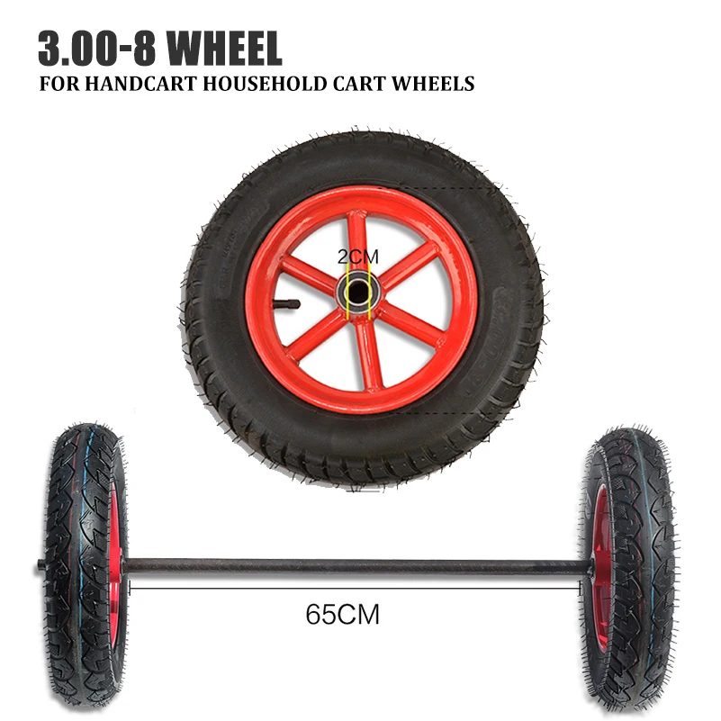 

14 inch car tires suitable Thickened 300-8 inflatable wheels for handcart inflatable wheels, household trolley wheels