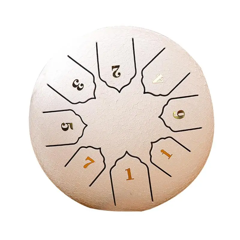 

Steel Tongue Drum 6-Inch Handpan Percussion Musical Instrument For Beginners With Mallets Tongue Drum With Music Sheet And